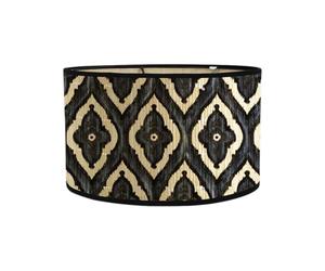 E27 Grand Abat-Jour Couleur Bambou Petit en Bambou Style Motif Abat-Jour en pour Lampadaire Et Lampe De Table,noir