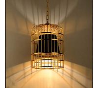 E27 Industriel Rétro En Métal Cage À Oiseaux Suspension Luminaires Loft Bar Cuisine Noir Abat-Jour Suspensions Éclairage Intérieur Bar Club Lustre Cage À Oiseaux Luminaire Diamètre 50 Cm (1 Pz)