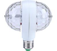 E27 LED RGB Disco Stage Lights Ball Bulb 2?Head Rotating Party Effect Lamp