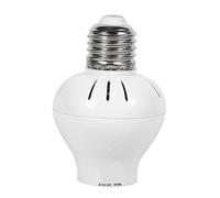 E27 Motion Sensor Bulb Socket | Microwave Detection & PIR Dual Sensing | Auto On/Off for LED Bulbs/Closet/Garage | 360° Coverage, 40s Delay, Simple Installation