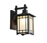 E27 Outdoor Wall Lantern,Waterproof Exterior Wall Mount Light, 1-Light Outdoor Wall Sconce Fixture For Porch,Garage, Patio, Hallway And Entryway (Black Wall Lamp, 1 Pack)