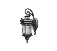 E27 Outdoor Wall Lanterns Large Exterior Porch Lights Wall Mount Ip43 Waterproof Outdoor Wall Sconces With Water-Patterned Glass Shade Outside Wall Lamp For House Garage Front Porch Patio