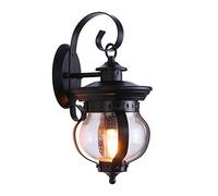 E27 Outdoor Wall Sconce Light Fixture, 1-Lights Outdoor Wall Lantern, Exterior Wall Mount Light Fixture With Clear Glass, Exterior Patio/Porch Lantern Light Fixtures For Entryway Doorway House