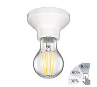 E27 Plafonnier en porcelaine Elektra rond blanc 90mm + ampoule LED 6,9W 3 [EEK: D]