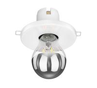 E27 Plafonnier encastré en porcelaine TELA blanc incl. lampe LED E27 461lm