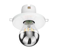 E27 Plafonnier encastré en porcelaine TELA blanc incl. lampe LED E27 667lm