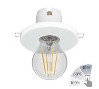 E27 Plafonnier encastré en porcelaine TELA blanc incl. lampe LED max. 1020lm