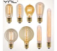 E27 rétro Edison ampoule 220V 40W ST64 G80 G95 G125 Ampoule Vintage Edison ampoule lampe à incandescence décor à la maison Filament ampoule