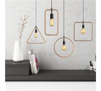 E27 Rétro Vintage Industriel Pendentif Plafonnier Creative Hemp Rope Lampe Lustre AC110-220V - Triangle