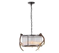 E27 Scandinavian Lig, Creative Retro Chandelier, pour Le Salon Restaurant Bar B&B Cafe Carte Lamps and Lanterns, K