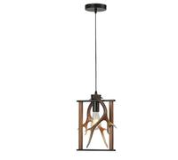 E27 Scandinavian Lig, Creative Retro Chandelier, pour Le Salon Restaurant Bar B&B Cafe Carte Lamps and Lanterns, K