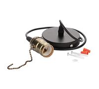 E27 Support de lampe Support, Ampoules spéciales Ampoules de décoration de lampe à suspension vintage avec interrupteur à chaîne et base de lampe montée au plafond(or)