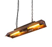 E27 Vintage Pendentif Lumière Rétro Suspendu Lustre De Style En Fer Hauteur Réglable Suspension Lampe Industrielle Pendentif Lampe pour Salle À Manger Cuisine Salon Bar Restaurant Lustre Plafonnier