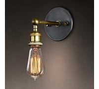 E27Appliques Murales Vintage Industrielle,Lampe Murale Moderne en Métal et Bois, Applique Murale en bois de frêne,Rétro Intérieure Applique Murale pour le Couloir Maison de campagne Chambre Salon