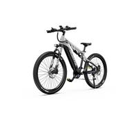 E29 VTT Electrique - Moteur Bafang 250W, Batterie 48V 13,5Ah, Suspension Intégrale, Pneus 27,5 pouces, Freins Hydrauliques, Argent-Blanc