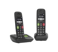 Gigaset Téléphone analogique/DECT E290A Duo – Identification de l'appelant – Noir – Version allemande