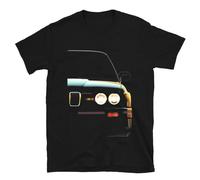E30 M3 Evolution '89 Men's T-Shirt Headlight Front View Vintage Car Tee Shirt