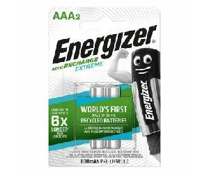 E300624305 Energizer Piles Rechargeables - HR03 Extreme AAA 800mAh FSB2