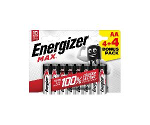 E303330400 Energizer Max E91 BP 8 4+4 gratuit