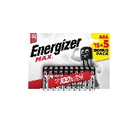 E303349400 Energizer Max Alk AAA BP20 15+5