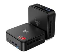 E3B Mini PC 32 Go DDR4 512 Go SSD, Ryzen 7 5875U(Jusqu'à 4,5 GHz,8C/16T) Micro Ordinateur Bureau, AMD Radeon RX Vega 8 PC pour Bureau/Home Cinéma/Affaires/Voyage【WiFi 6/Buetooth 5,2/DP+HDMI+USB-C】