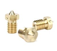 E3D Genuine Brass Nozzle Triple Pack 0.4mm, 0.6mm for V6 HotEnd 3D Printer (3mm, 0.6mm)