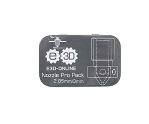 E3D Genuine Nozzle Pro Pack 0.15mm, 0.25mm, 0.4mm, 0.6mm, 0.8mm Hardened Steel, Plated Copper and Brass Nozzles for V6 HotEnd 3D Printer (3mm)