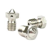 E3D Genuine Plated Copper Nozzle 0.4mm, 0.6mm Triple Pack for V6 HotEnd 3D Printer (3mm, 0.6mm)