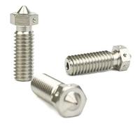 E3D Genuine Plated Copper Volcano Nozzle 0.8mm, 1mm Triple Pack for V6 HotEnd 3D Printer (1.75mm, 1mm)