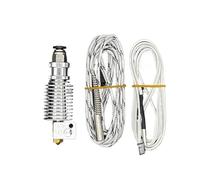 E3D V6 Hotend Kit Accessoires d'imprimante 3D 320 ℃ Haute température Vo-Ron 2.4 j-Head pièces d'extrudeuse à Distance 12V 24V 1.75/0.4MM(Silvery V6 hotend,24V)