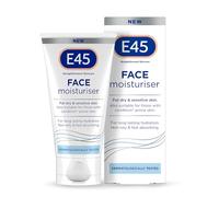 E45 Face hydratant 50ml - Crème pour le visage pour hydratation durable pour la peau sèche et sensible, dermatite et crème d'eczéma, formule à absorption rapide et non grasse, testé dermatologiquement