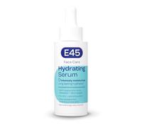 E45 Sérum hydratant pour le visage - Formule instantanée à l'acide hyaluronique de 48 heures pour peaux sèches, sensibles et sujettes à l'eczéma - Sérum réhydratant et revigorant - Sans parfum - Testé