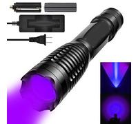 E5 set UltraFire-Lampe de poche LED UV E5, lumière noire super puissante, détecteur de fuite, taches d'urine d'animaux, scorpion, punaise de lit, 395-405 nm, 18650 ""Nipseyteko
