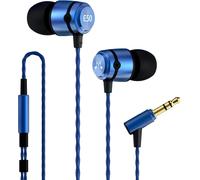E50 Wired Earbuds,No Microphone,Hi-Fi Noise Isolating Headphones Noise Isolating Headphones Comfortable Wear Blue