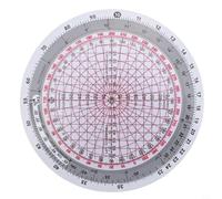 E6B Calculateur de vol multifonction Règle de vol en plastique étanche Échelle claire lisible Calcul d'aviation Navigation Gestion du carburant Tailles E6B-R2 4" E6B-R 6" (E6B-R2)