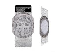 E6B Ordinateur de vol, règle circulaire à glissière pour la navigation aéronautique et calculs de vecteurs de vent, outil d'entraînement pilote en plastique/métal (E6B)