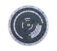 E6B-R Règle à glissière pour traceur d'aviation pour entraînement au vol, calculatrice de navigation en plastique pour vent, vitesse, carburant, distance, 15,2 cm (E6B-R)