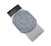 E6B Règle de calcul d'aviation pour entraînement au vol et navigation, traceur de précision en plastique avec mesure des angles et des distances, règle en ABS transparent