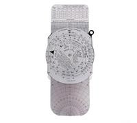 E6B Règle manuelle standard de navigation aérienne pour entraînement de pilote, correction du vent, calcul du temps, vitesse, examen FAA, plastique, métal, 22,9 x 12,9 cm (E6B-L)