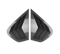 E71 E72 Persienne Compatible pour BMW X6 E71 E72 2008 2009 2010 2011-2014 Triangle Louver Shark Gill en forme de fenêtre arrière décorative WindowVent(Carbon Fiber Look)