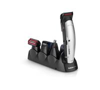 BaByliss Tondeuse multi-usages X-10 E837E – Lames W‑Tech pour cheveux, barbe et corps – Gris/Noir