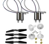 E88 Drone Teng1 pièces compatibles Compatible avec Drone Pliable E525 LS-E525 RC quadrirotor Comprenant Bras Moteur hélices Engrenages Accessoires Compatible avec E88 Pro(Plug Motor 8MM8T KPP)