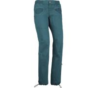 E9 - Pantalon stretch en coton bio - Onda Slim2 Green-Lake pour Femme en Coton - Taille L - Vert Vert L
