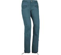 E9 - Pantalon stretch en coton bio - Onda Slim2 Green-Lake pour Femme en Coton - Taille L - Bleu Bleu L
