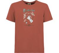 E9 - T-shirt en coton bio - Bond Paprika pour Homme en Coton - Taille XL - Rouge Rouge XL