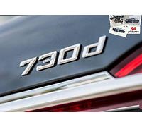E902 730d Emblème 730 d Badge Autocollants 3D Car Sticker Chrome Décor