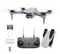 E99 Pro Drone Pliable avec Caméra SD 90° Réglable, Décollage/Aterrissage 1 Bouton, Planification de Trajet & Stabilisation Optique - Drone pour Débutants et Loisirs (Gris)