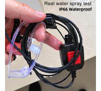EA110M Walkie Talkie Earpiece IP66 Helmet Waterproof Hidden Tube Air Earphone Compatible with Ailunce HD1 Radio RT648 RT29 RT647 RT83 Motorola GP328plus Radio (1 pcs)