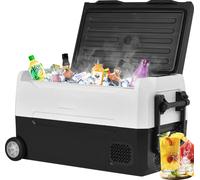 EA35 - Glacière portable à compresseur, 31,5 litres, double zone, contrôle APP, 12/24V DC et 100-240V AC pour l'extérieur, les véhicules, le camping, les voyages et l'utilisation à domicile.