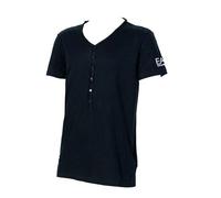 EA7 - Armani sea world - T-Shirt noir col V large homme 903020 6P625